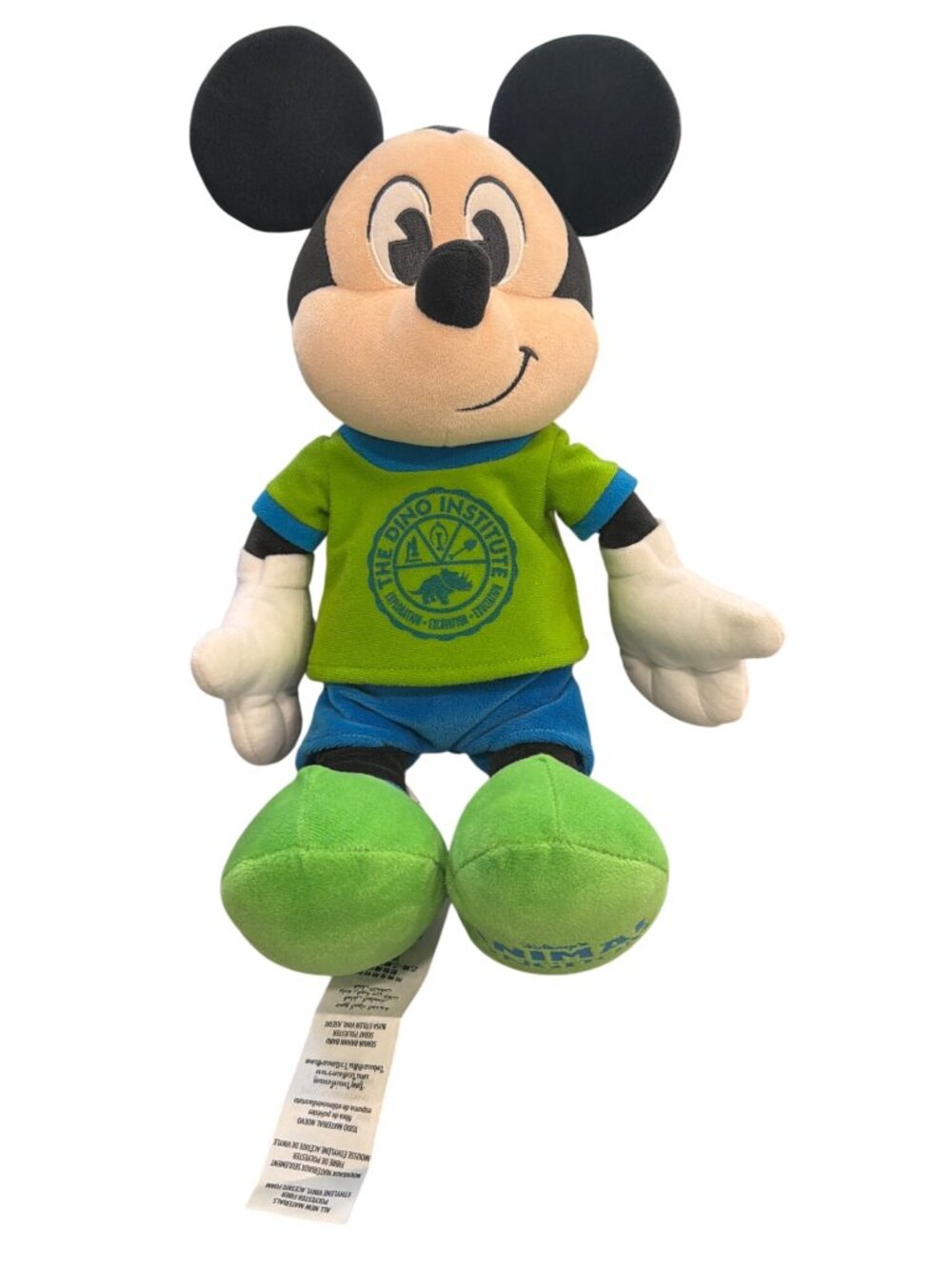Disney Mickey Mouse Animal Kingdom Dino Institute Plush Toy Green & Blue